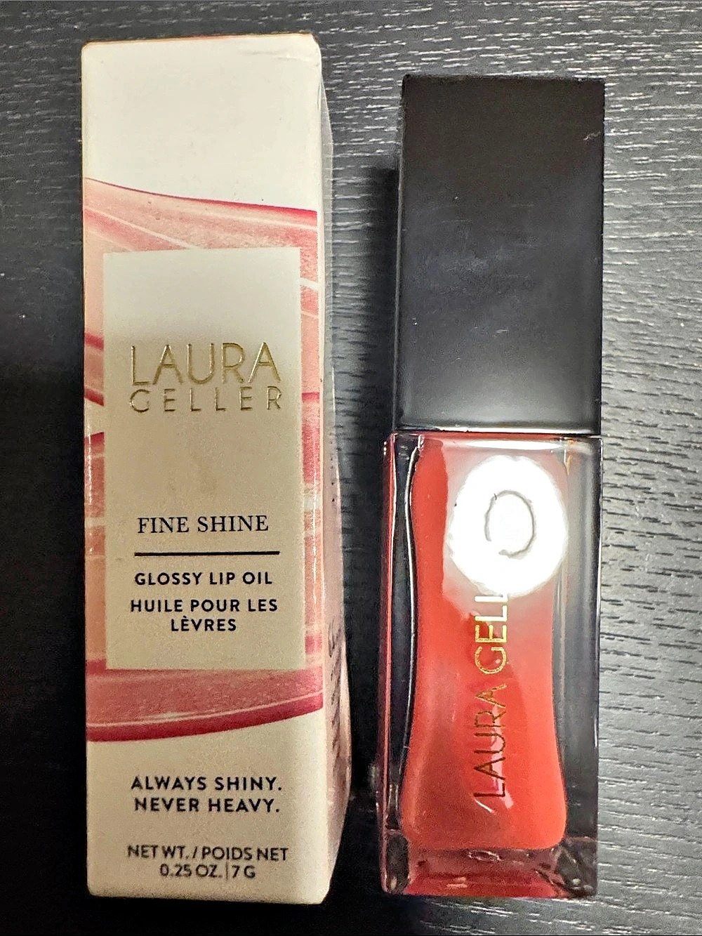Laura Geller Fine Shine Glossy Lip Oil - Rose Garden Red